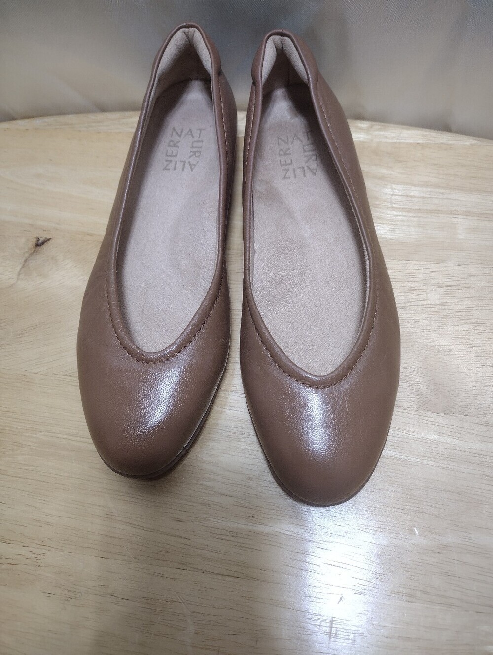 Naturalizer Women's Flexy Ballet Flat Sz 6 Comfort Support Neutral Tan